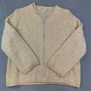 Vintage Gold Sequin Cardigan